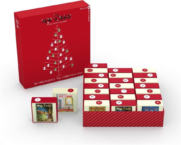 Product image 1 of New York Puzzle Company New Yorker Advent Calendar - 24 mini puzzles