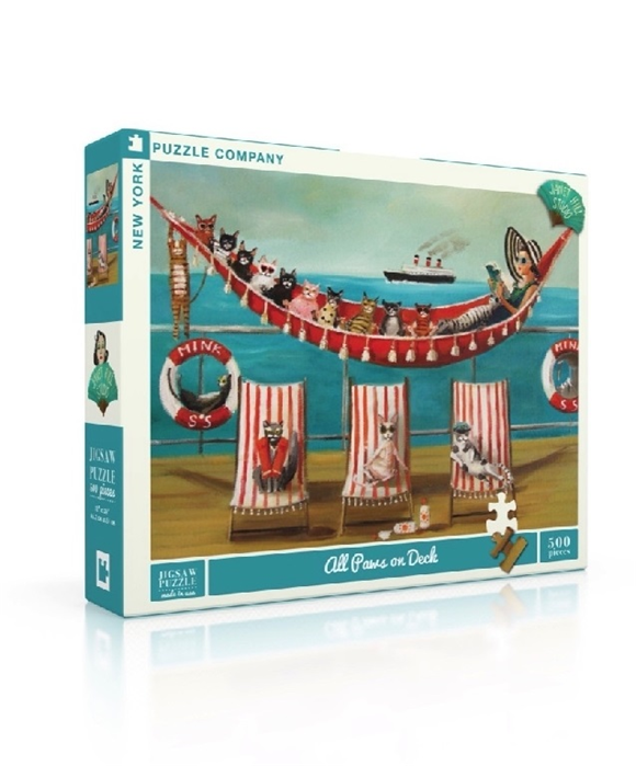 Product image 1 of New York Puzzle Company Puzzel All Paws on Deck - 500 stukjes