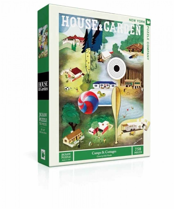 Product image 1 of New York Puzzle Company Puzzel Camps & Cottages - 750 stukjes