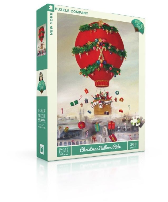 Product image 1 of New York Puzzle Company Puzzel Christmas Balloon Ride - 500 stukjes