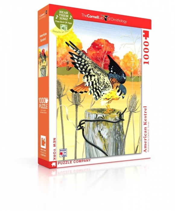 Product image 1 of New York Puzzle Company Puzzel Cornell Lab American Kestrel - 1000 stukjes