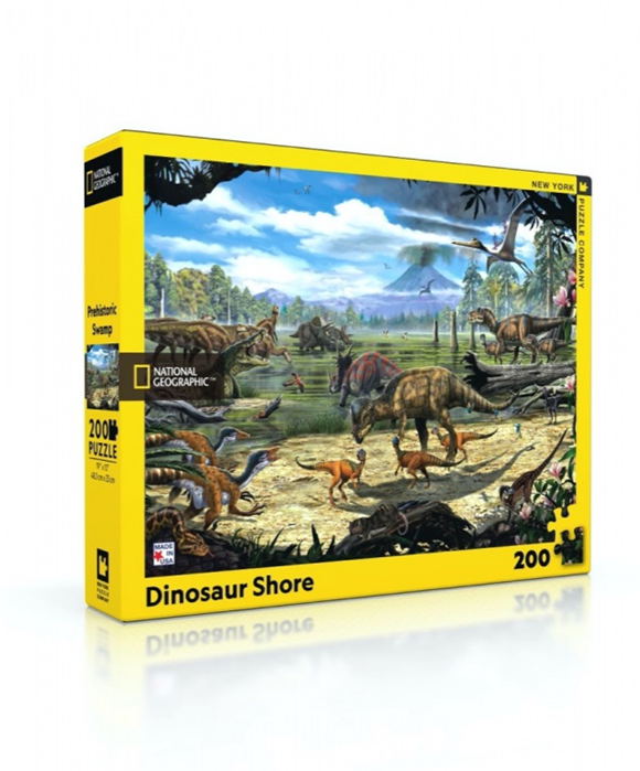 Product image 1 of New York Puzzle Company Puzzel Dinosaur Shore - 200 stukjes