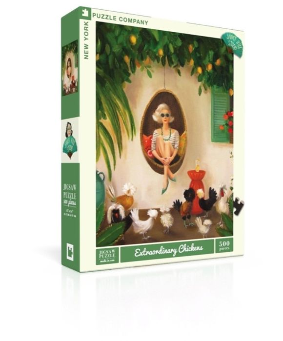 Product image 1 of New York Puzzle Company Puzzel Extraordinary Chickens - 500 stukjes