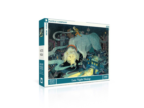Product image 1 of New York Puzzle Company Puzzel Late Night Dining - 1000 stukjes