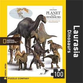 Afbeelding van New York Puzzle Company Puzzel Mini Laurasia Dinosaurs - 100 stukjes