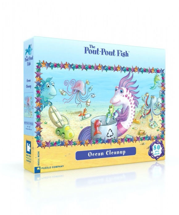 Product image 1 of New York Puzzle Company Puzzel Pout Pout Ocean Cleanup - 80 stukjes