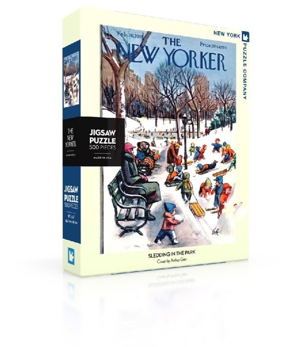 Product image 1 of New York Puzzle Company Puzzel Sledding in the Park - 500 stukjes