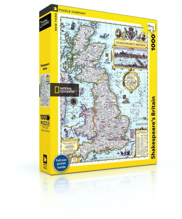 Product image 1 of New York Puzzle Company Shakespeare's Britain - 1000 pieces