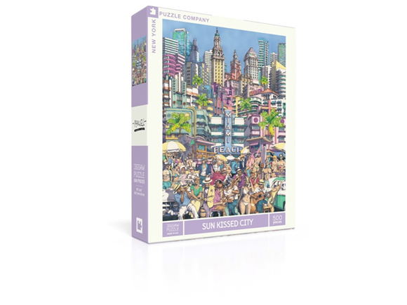 Product image 1 of New York Puzzle Company Sun Kissed City - 500 pieces