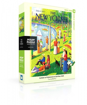 Image of New York Puzzle Company Sunday Afternoon in Central Park - 1000 pieces