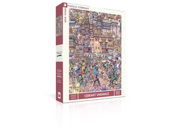 Product image 1 of New York Puzzle Company Vibrant Varanasi - 1000 pieces