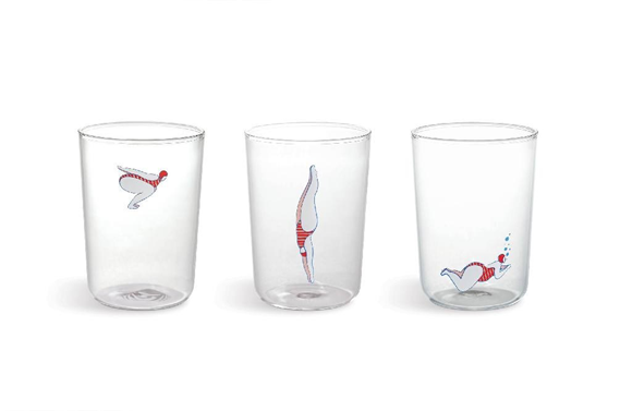 Product image 1 of Ototo Glazen Deep Dive set van 3