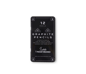 Afbeelding van Printworks 12 Colour pencils - Graphite