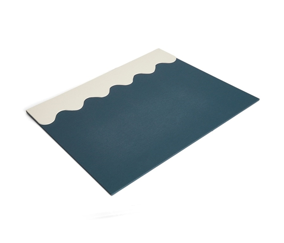 Product image 1 of Printworks Desk Pad - Petroleum/Cream