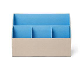 Image of Printworks Desktop Organizer - Beige/Blue