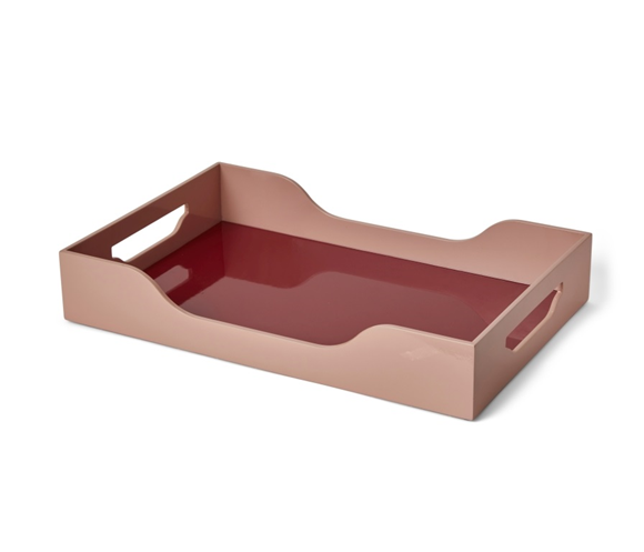 Product image 1 of Printworks Dienblad M gelakt - Bruin/Roze