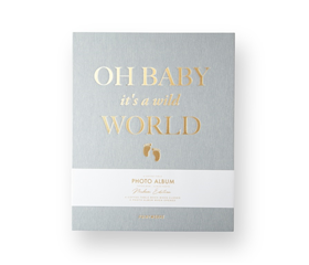 Afbeelding van Printworks Fotoalbum - Baby Its a Wild World - Grijs