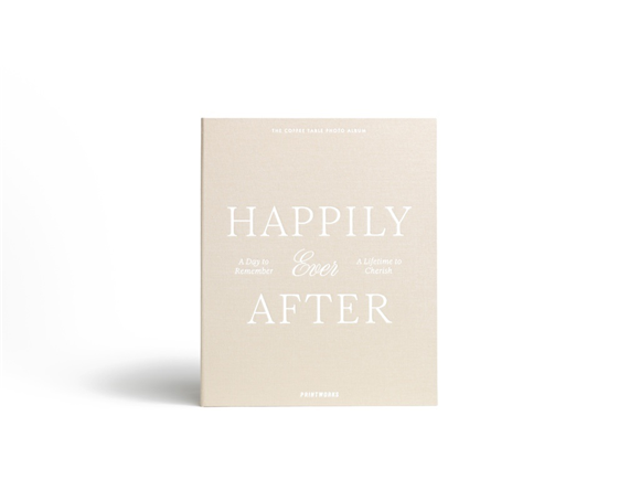 Product image 1 of Printworks Fotoalbum Bruiloft - Happily Ever After - Beige