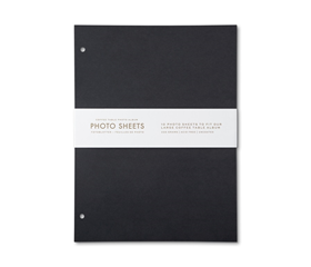 Afbeelding van Printworks Fotoalbum L navulpapier 10 vellen - Zwart