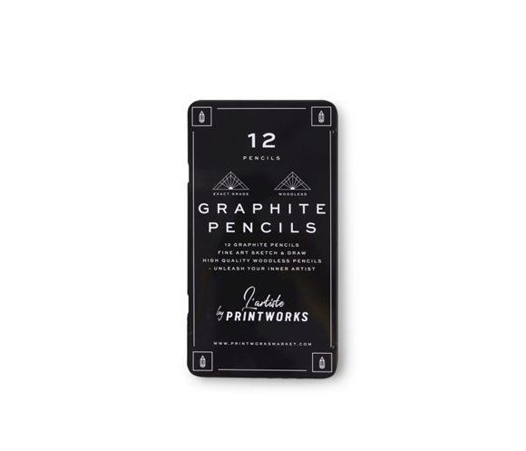 Product image 1 of Printworks Kleurpotloden set van 12 - Graphite