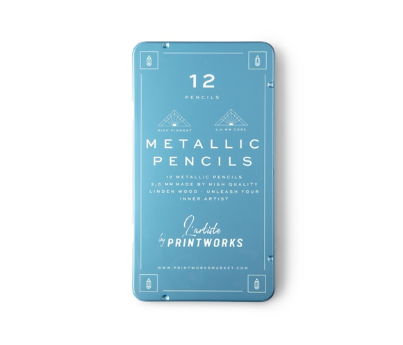 Product image 1 of Printworks Kleurpotloden set van 12 - Metallic