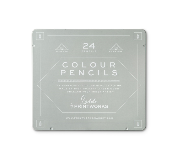 Product image 1 of Printworks Kleurpotloden set van 24 - Classic