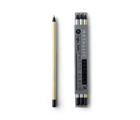 Afbeelding van Printworks Kleurpotloden set van 3 - Metallic