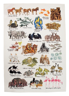 Afbeelding van UPG Dish Towel - Animal Groupings