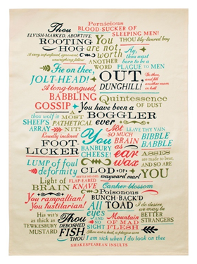 Afbeelding van UPG Theedoek - Shakespearean Insults