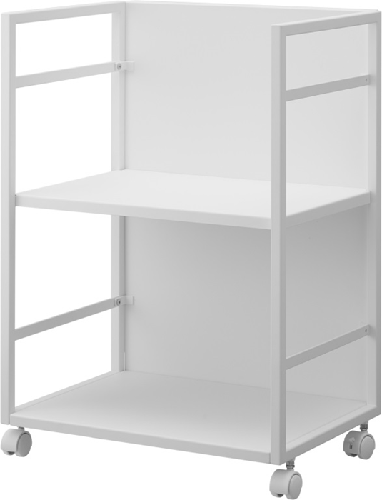 Product image 1 of Yamazaki 2-Tiered semi-closed storage wagon - Tower - White