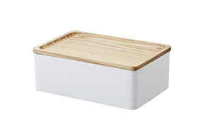 Image of Yamazaki Accessory storage box - Rin - Natural