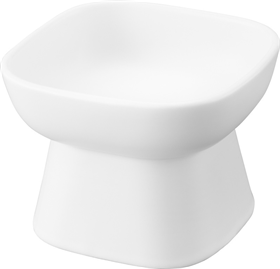 Image of Yamazaki Ceramic pet food bowl - Tower - White