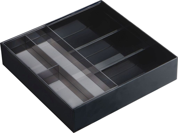 Product image 1 of Yamazaki Extendable cutlery tray with slide - Tower - black