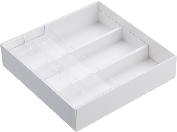 Product image 1 of Yamazaki Extendable cutlery tray with slide - Tower - white