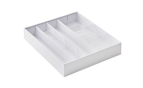 Product image 1 of Yamazaki Extendable Diagonal Cutlery Tray - Tower - White