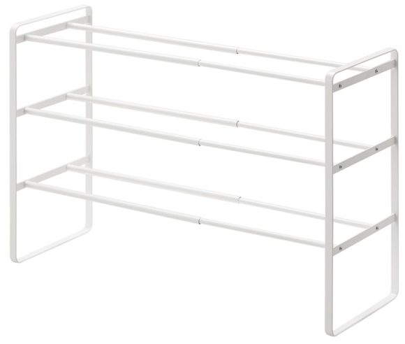 Product image 1 of Yamazaki Frame extendable shoe rack 3 tire - white