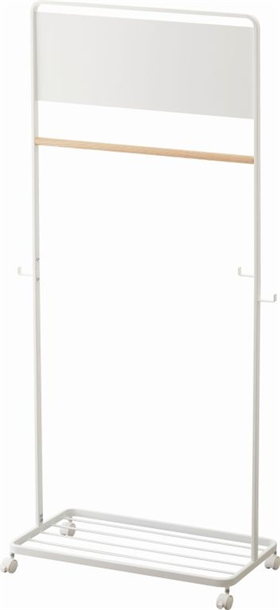 Image of Yamazaki Kids coat rack with panel - Tower - white