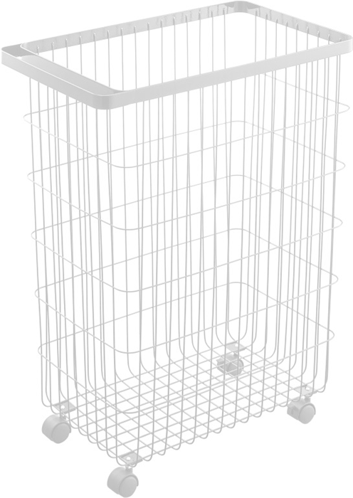 Product image 1 of Yamazaki Laundry basket with wheels - Tower - White