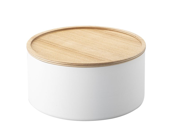 Product image 1 of Yamazaki Rin Opbergdoos met deksel hoog - Wit