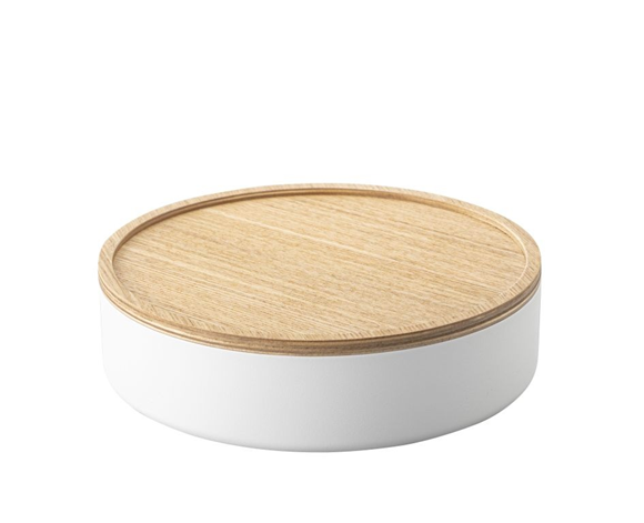 Product image 1 of Yamazaki Rin Opbergdoos met deksel laag - Wit