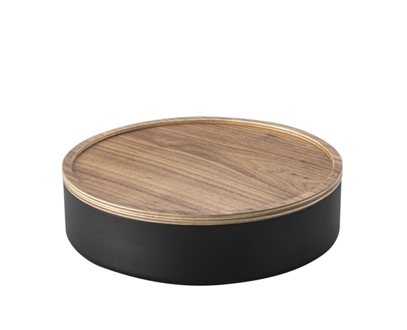 Product image 1 of Yamazaki Rin Opbergdoos met deksel laag - Zwart