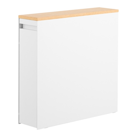 Afbeelding van Yamazaki Sliding wood-top storage rack - Tower - White