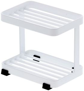 Image of Yamazaki Soap tray 2 tiers - Tower - white