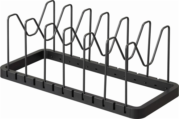 Product image 1 of Yamazaki Tower Deksel & pannenhouder uitschuifbaar - Zwart