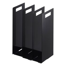 Afbeelding van Yamazaki Tower Handdoeken organizer set van 2 - Zwart
