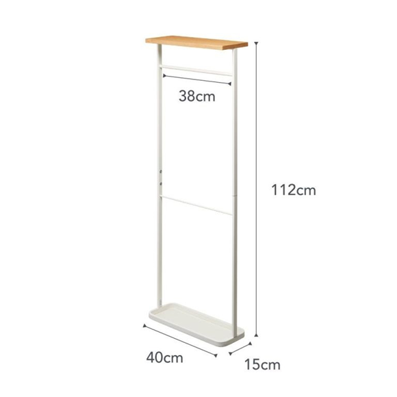 Product image 1 of Yamazaki Tower Hangende paraplubak met houten top - Wit