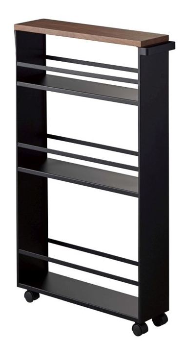 Product image 1 of Yamazaki Tower Keukentrolley met greep smal - Zwart
