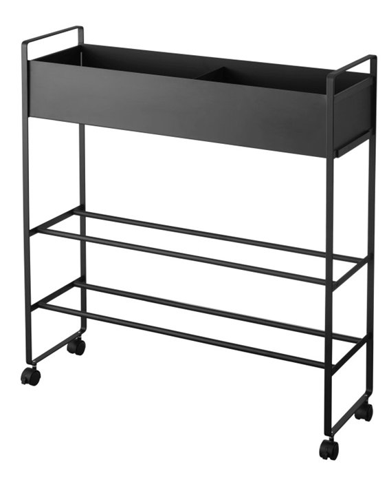 Product image 1 of Yamazaki Tower Opbergtrolley met bak - Zwart