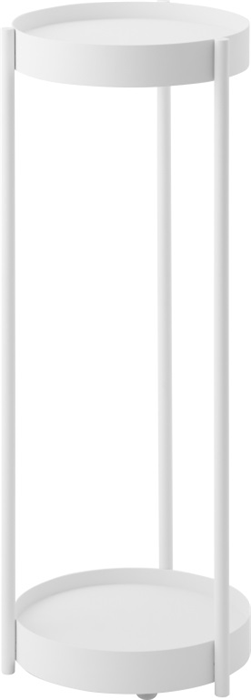 Product image 1 of Yamazaki Tower Plantenstandaard 2-laags op wielen - Wit