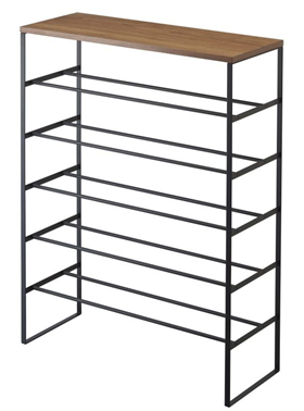 Afbeelding van Yamazaki Tower Schoenenrek 6-laags - Zwart